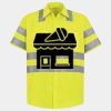 Men's High Visibility Safety Short Sleeve Work Shirt Thumbnail