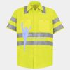 Men's High Visibility Safety Short Sleeve Work Shirt Thumbnail