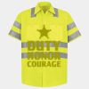 Men's High Visibility Safety Short Sleeve Work Shirt Thumbnail