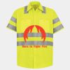 Men's High Visibility Safety Short Sleeve Work Shirt Thumbnail