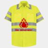 Men's High Visibility Safety Short Sleeve Work Shirt Thumbnail