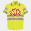 Men's High Visibility Safety Short Sleeve Work Shirt Thumbnail