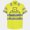 Men's High Visibility Safety Short Sleeve Work Shirt Thumbnail