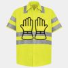 Men's High Visibility Safety Short Sleeve Work Shirt Thumbnail