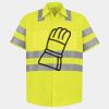Men's High Visibility Safety Short Sleeve Work Shirt Thumbnail