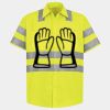 Men's High Visibility Safety Short Sleeve Work Shirt Thumbnail