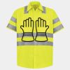 Men's High Visibility Safety Short Sleeve Work Shirt Thumbnail