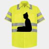 Men's High Visibility Safety Short Sleeve Work Shirt Thumbnail