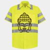 Men's High Visibility Safety Short Sleeve Work Shirt Thumbnail