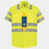 Men's High Visibility Safety Short Sleeve Work Shirt Thumbnail