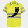 Men's High Visibility Safety Short Sleeve Work Shirt Thumbnail