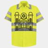 Men's High Visibility Safety Short Sleeve Work Shirt Thumbnail