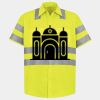 Men's High Visibility Safety Short Sleeve Work Shirt Thumbnail