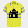 Men's High Visibility Safety Short Sleeve Work Shirt Thumbnail
