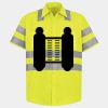 Men's High Visibility Safety Short Sleeve Work Shirt Thumbnail