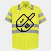 Men's High Visibility Safety Short Sleeve Work Shirt Thumbnail