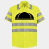 Men's High Visibility Safety Short Sleeve Work Shirt Thumbnail