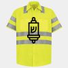 Men's High Visibility Safety Short Sleeve Work Shirt Thumbnail