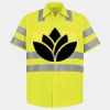 Men's High Visibility Safety Short Sleeve Work Shirt Thumbnail