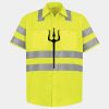 Men's High Visibility Safety Short Sleeve Work Shirt Thumbnail