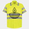 Men's High Visibility Safety Short Sleeve Work Shirt Thumbnail