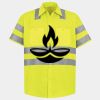 Men's High Visibility Safety Short Sleeve Work Shirt Thumbnail