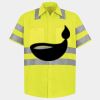 Men's High Visibility Safety Short Sleeve Work Shirt Thumbnail