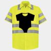 Men's High Visibility Safety Short Sleeve Work Shirt Thumbnail