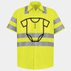 Men's High Visibility Safety Short Sleeve Work Shirt Thumbnail