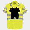 Men's High Visibility Safety Short Sleeve Work Shirt Thumbnail