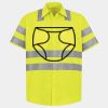 Men's High Visibility Safety Short Sleeve Work Shirt Thumbnail
