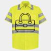Men's High Visibility Safety Short Sleeve Work Shirt Thumbnail