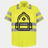 Men's High Visibility Safety Short Sleeve Work Shirt Thumbnail