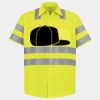 Men's High Visibility Safety Short Sleeve Work Shirt Thumbnail
