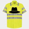 Men's High Visibility Safety Short Sleeve Work Shirt Thumbnail