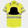 Men's High Visibility Safety Short Sleeve Work Shirt Thumbnail