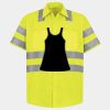 Men's High Visibility Safety Short Sleeve Work Shirt Thumbnail
