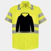Men's High Visibility Safety Short Sleeve Work Shirt Thumbnail