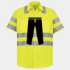 Men's High Visibility Safety Short Sleeve Work Shirt Thumbnail