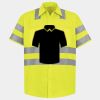Men's High Visibility Safety Short Sleeve Work Shirt Thumbnail