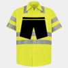 Men's High Visibility Safety Short Sleeve Work Shirt Thumbnail
