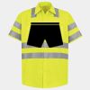 Men's High Visibility Safety Short Sleeve Work Shirt Thumbnail