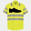 Men's High Visibility Safety Short Sleeve Work Shirt Thumbnail