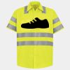 Men's High Visibility Safety Short Sleeve Work Shirt Thumbnail