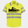 Men's High Visibility Safety Short Sleeve Work Shirt Thumbnail
