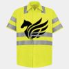Men's High Visibility Safety Short Sleeve Work Shirt Thumbnail