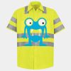 Men's High Visibility Safety Short Sleeve Work Shirt Thumbnail