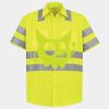 Men's High Visibility Safety Short Sleeve Work Shirt Thumbnail