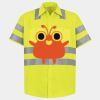 Men's High Visibility Safety Short Sleeve Work Shirt Thumbnail