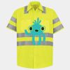 Men's High Visibility Safety Short Sleeve Work Shirt Thumbnail